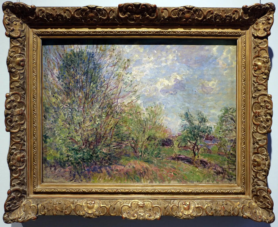 Al borde del bosque / Paisaje. Primavera - Alfred Sisley