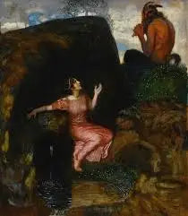 A la fuente (ninfa escuchando) - Franz Von Stuck
