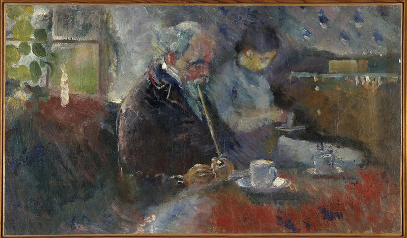 En la mesa del café - Edvard Munch
