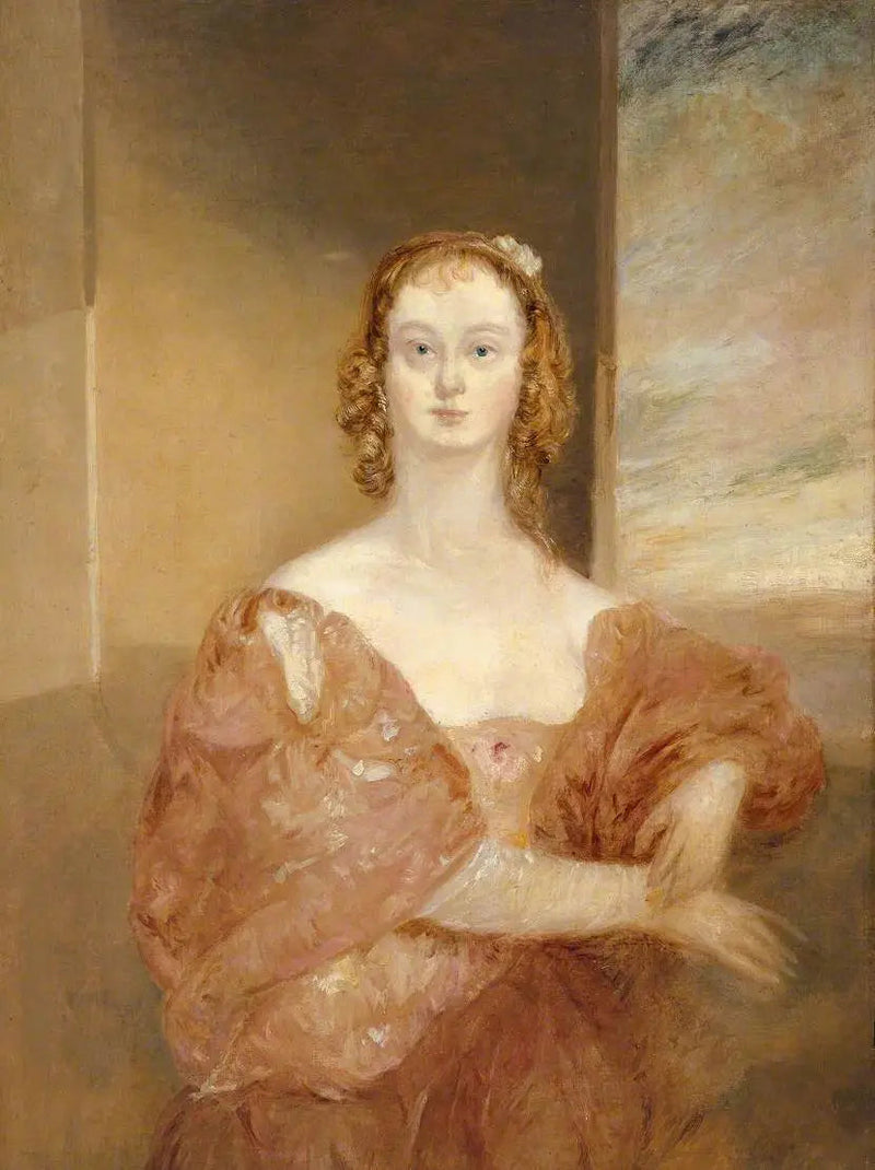 Una dama en un traje de Van Dyck - J. M. W. Turner