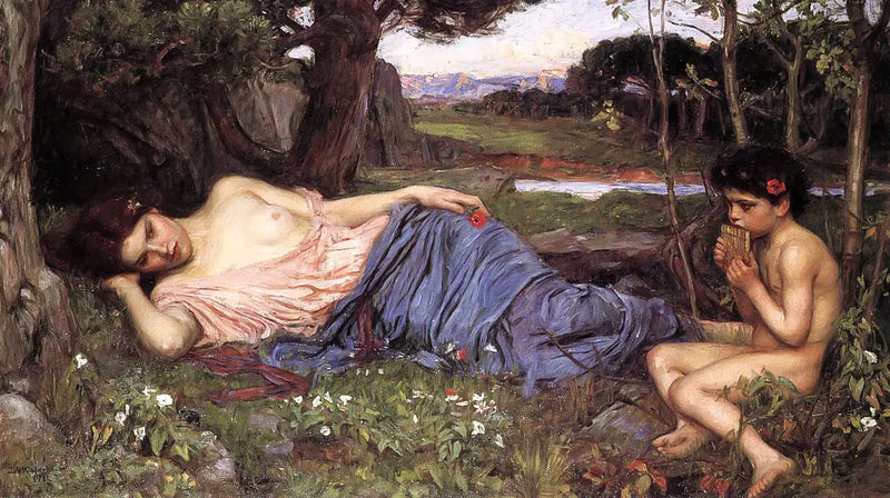 A la escucha de mis dulces tuberías - John William Waterhouse
