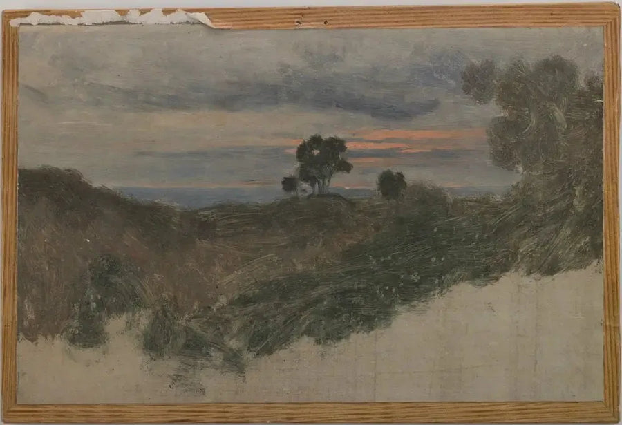 En Olevano cerca de Roma - Jean-Baptiste Camille Corot