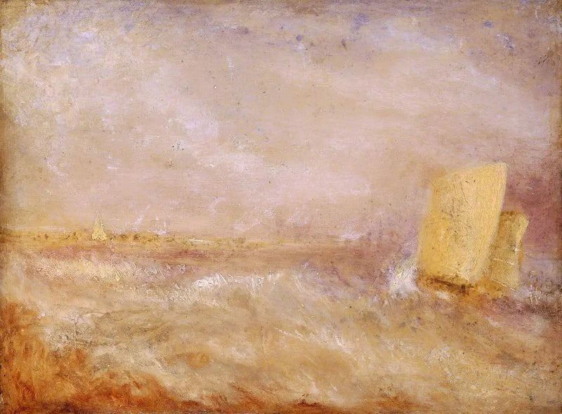 Un barco de vela frente a Deal - J. M. W. Turner