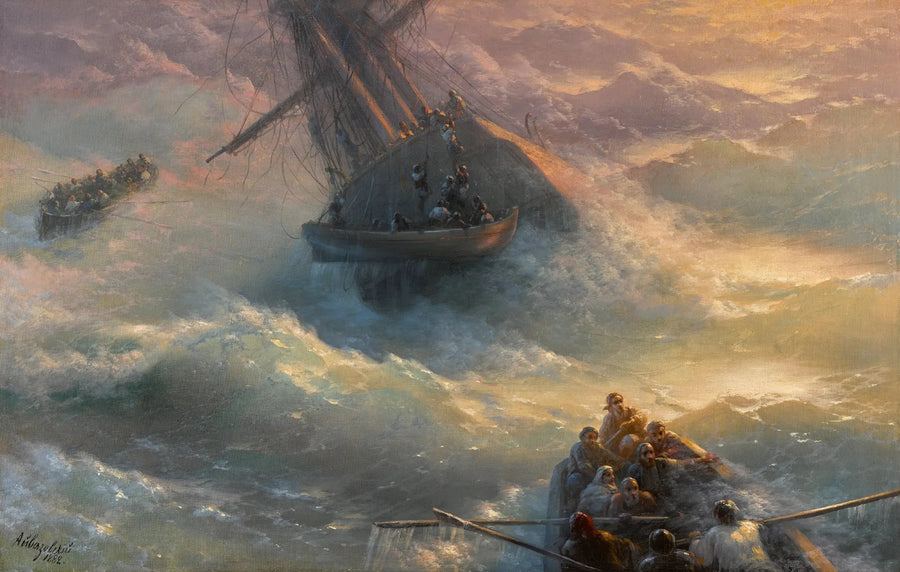 Abandono del buque - Iván Aivazovski