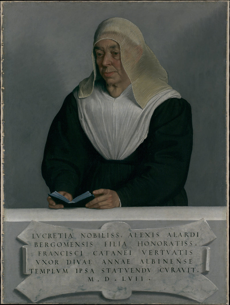 Abbesse Lucrezia Agliardi Vertova (¿1490?–1558)) - Giovanni Battista Moroni