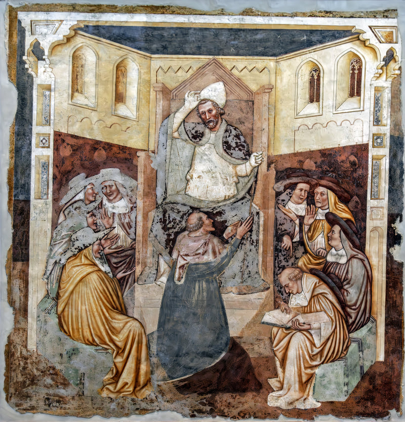 Abdicación del Papa (Historias de Santa Úrsula) - Tomaso da Modena