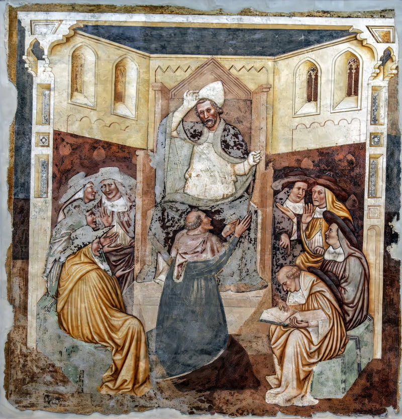 Abdicación del Papa (Historias de Santa Úrsula) - Tomaso da Modena