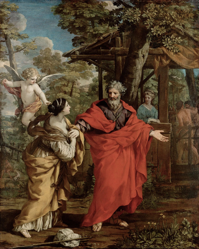 Abraham y Agar - Pietro da Cortona