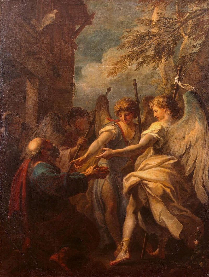 Abraham y los ángeles - Sebastiano Ricci