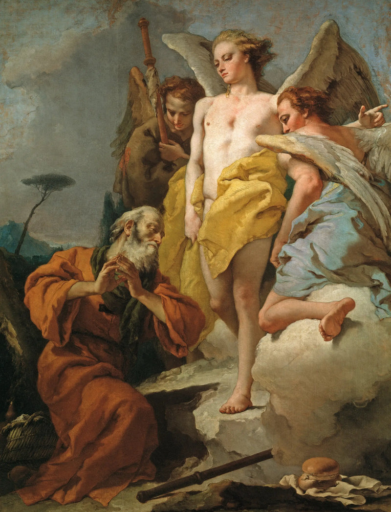 Abraham y los tres ángeles - Giovanni Battista Tiepolo