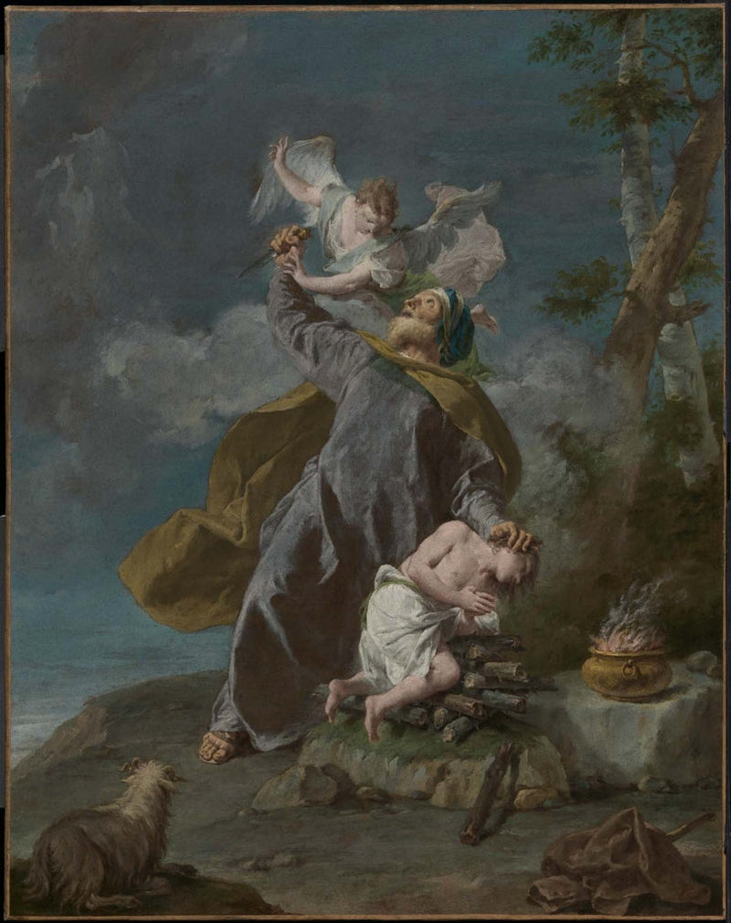 Abraham sacrifiant son fils Isaac - Giovanni Battista Pittoni