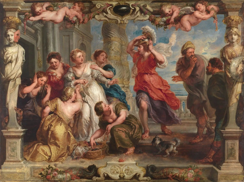 Aquiles descubierto por Ulises entre las hijas de Licoimedon - Peter Paul Rubens