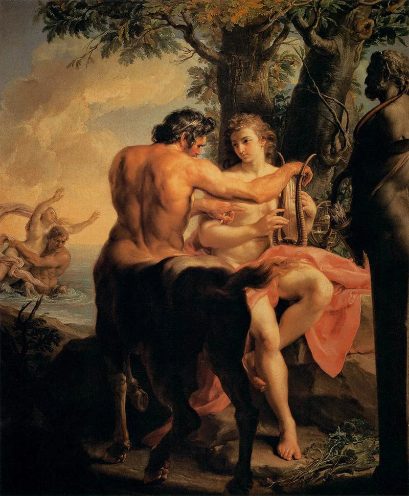 Aquiles y el centauro Quirón - Pompeo Batoni