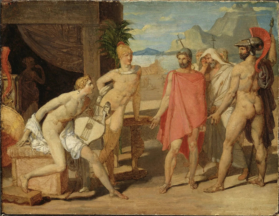 Aquiles recibiendo a los embajadores de Agamemnón - Jean-Auguste-Dominique Ingres
