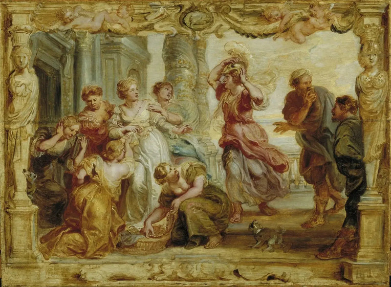 Aquiles reconocido entre las hijas de Licoimedon - Peter Paul Rubens