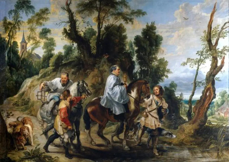 Acto de devoción de Rodolfo I de Habsburgo - Peter Paul Rubens