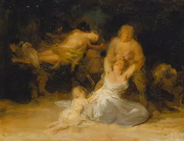 Acto de violencia contra dos mujeres - Francisco de Goya