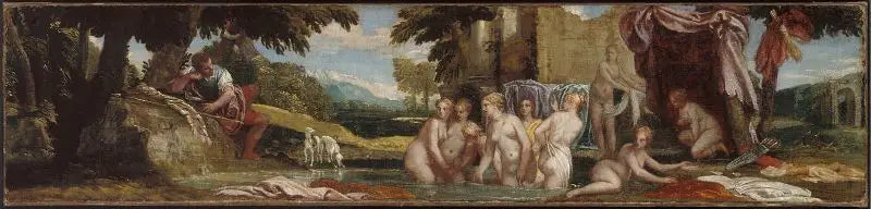 Actéon mirando a Diana y sus ninfas bañándose - Paul Véronèse