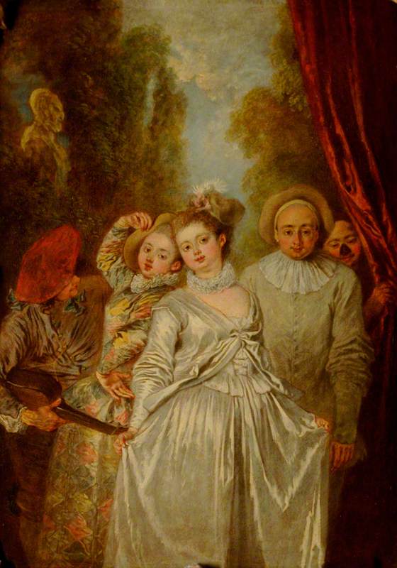 Actores del elenco italiano - Antoine Watteau