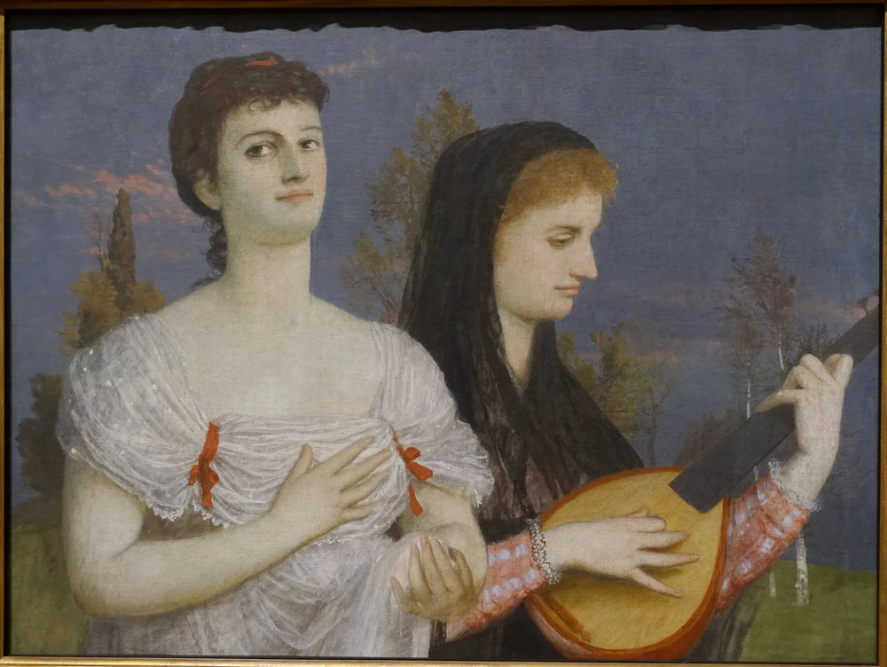 Adagio - Arnold Böcklin image 1 copie peinte à la main à l’huile