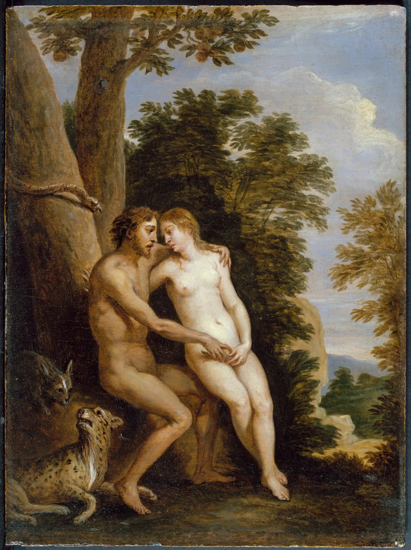 Adán y Eva en el paraíso - David Teniers el Joven