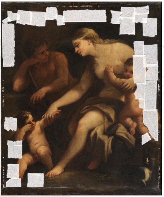 Adán y Eva, con Caín y Abel - Luca Giordano