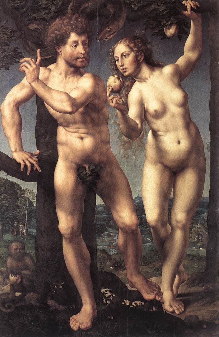 Adán y Eva - Jan Gossaert