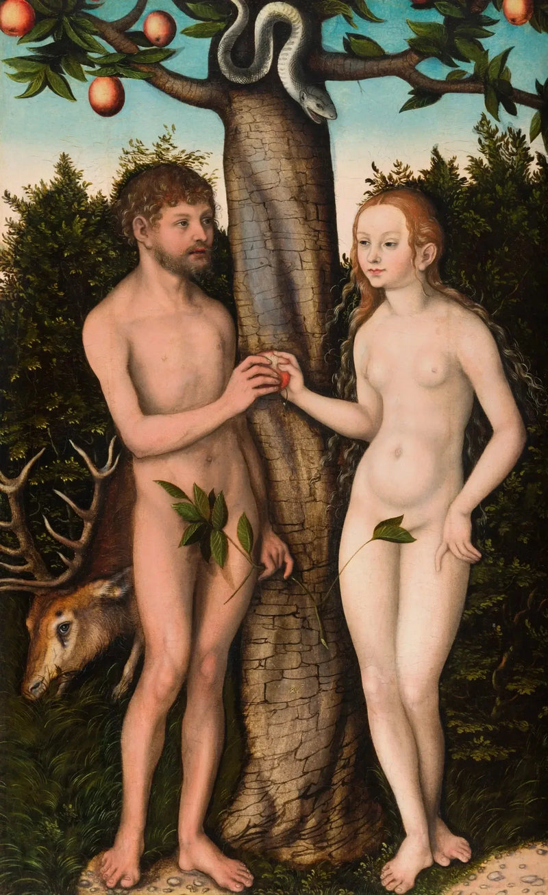 Adán y Eva - Lucas Cranach el Viejo