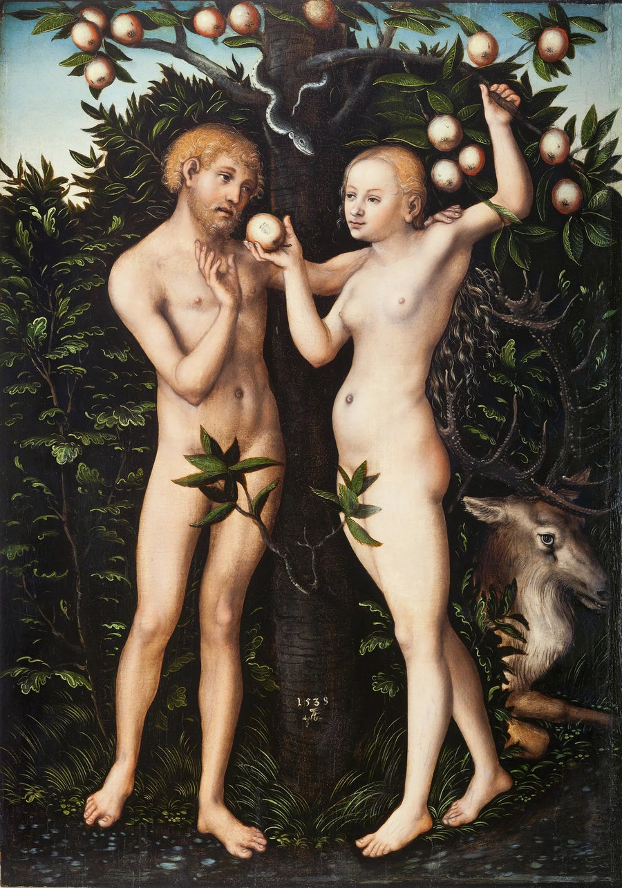 Adán y Eva - Lucas Cranach el Viejo