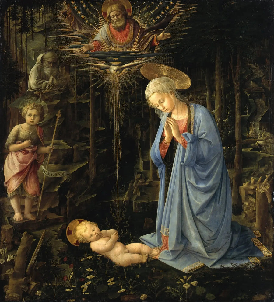 Adoración en el bosque - Fra Filippo Lippi