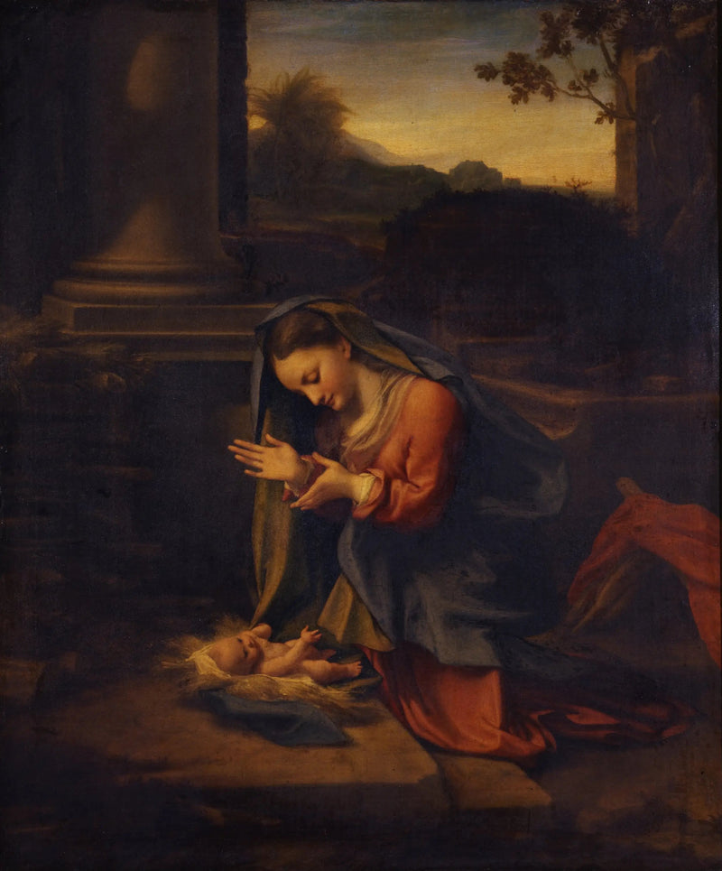 Adoración del Niño - Antonio da Correggio