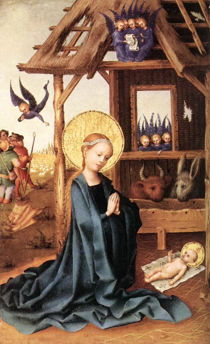 Adoración del Niño Jesús - Stefan Lochner