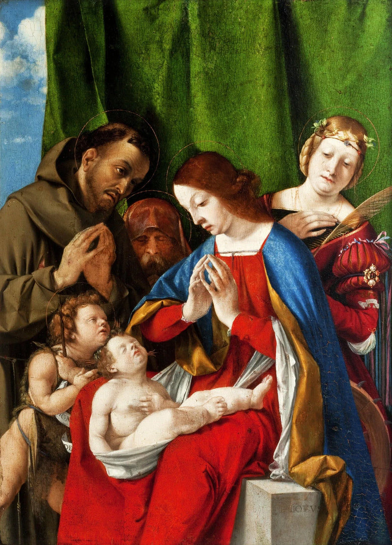 Adoración del Niño - Lorenzo Lotto