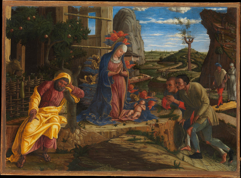 Adoración de los pastores - Andrea Mantegna