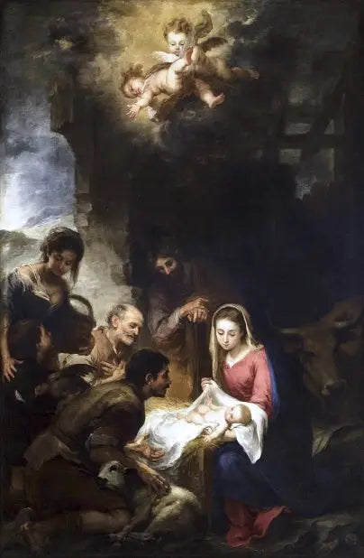 Adoración de los pastores - Bartolomé Esteban Murillo