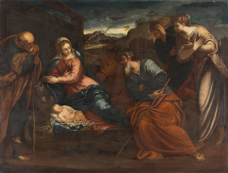 Adoración de los pastores - Jacopo Tintoretto