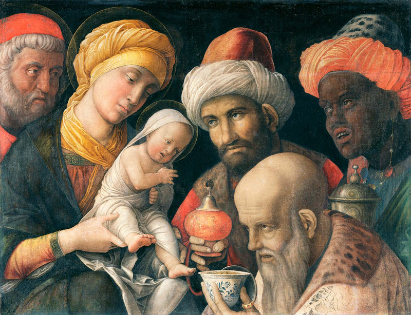 Adoración de los Reyes Magos - Andrea Mantegna