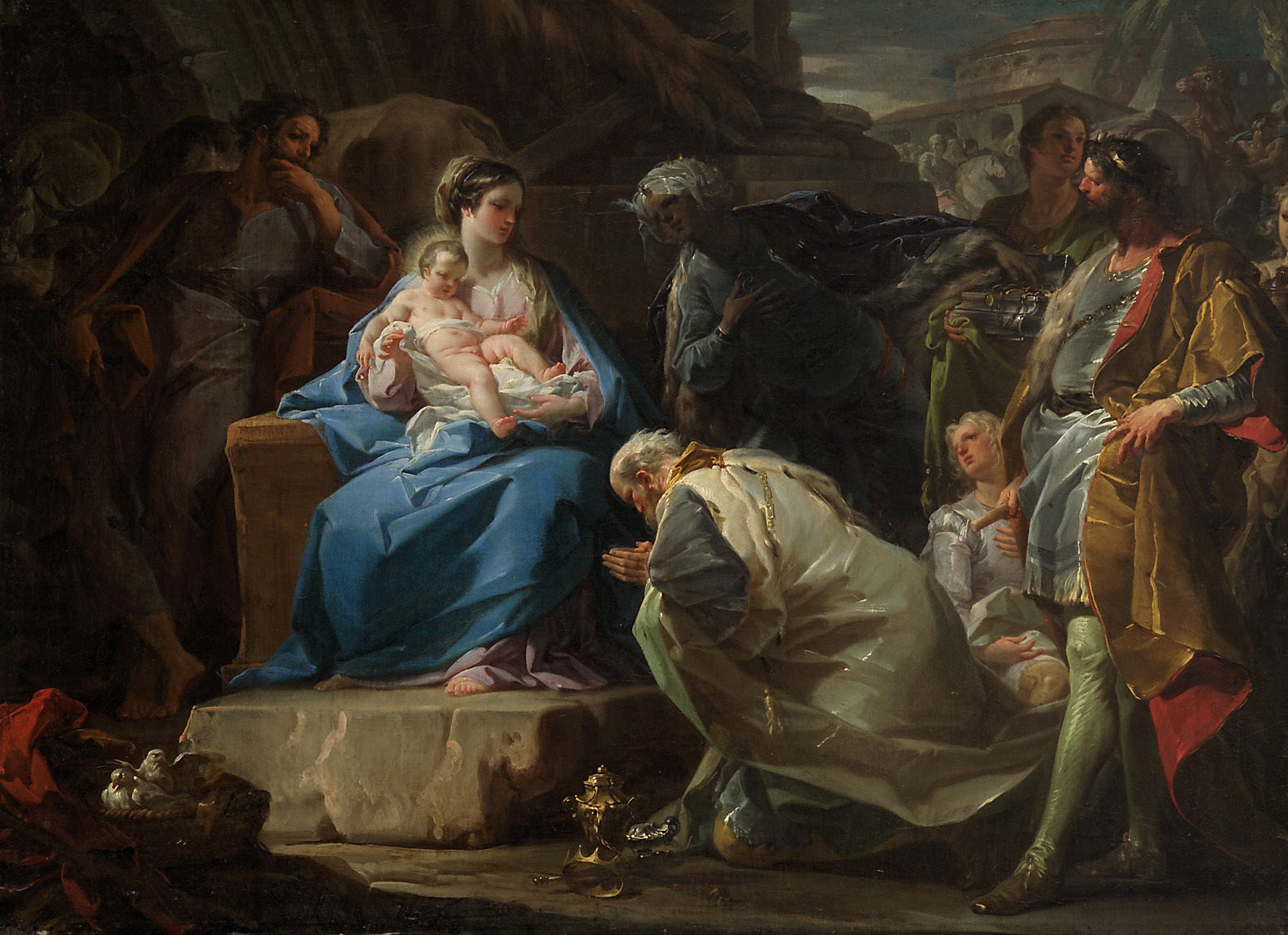 Adoration des Mages - Corrado Giaquinto image 1 reproduction de peinture à l’huile
