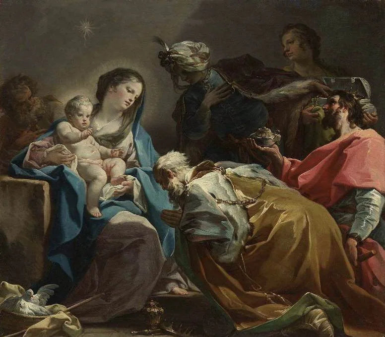 Adoración de los Reyes Magos - Corrado Giaquinto