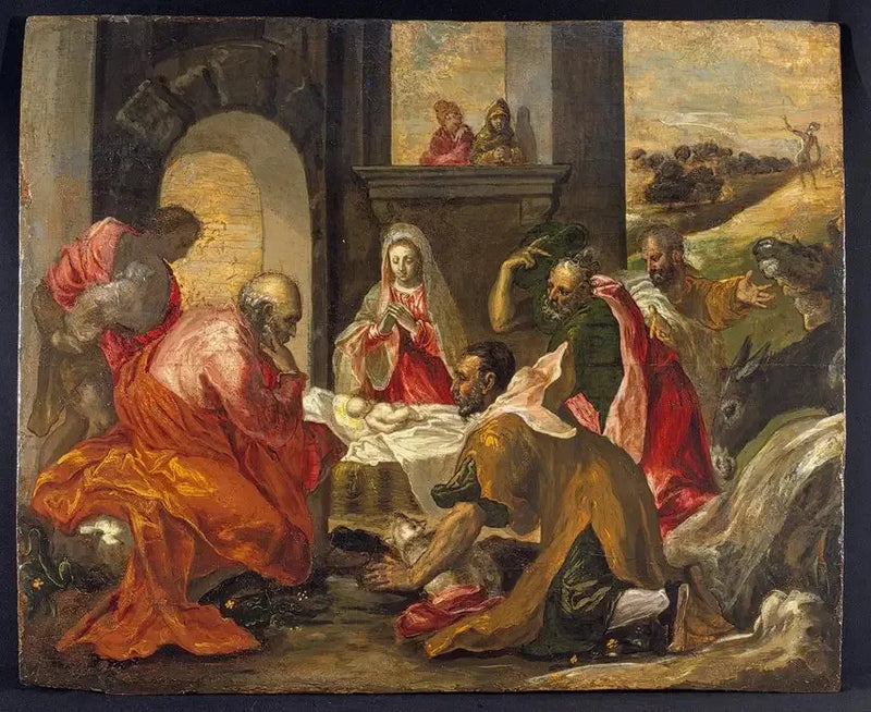 Adoración de los Reyes Magos - El Greco