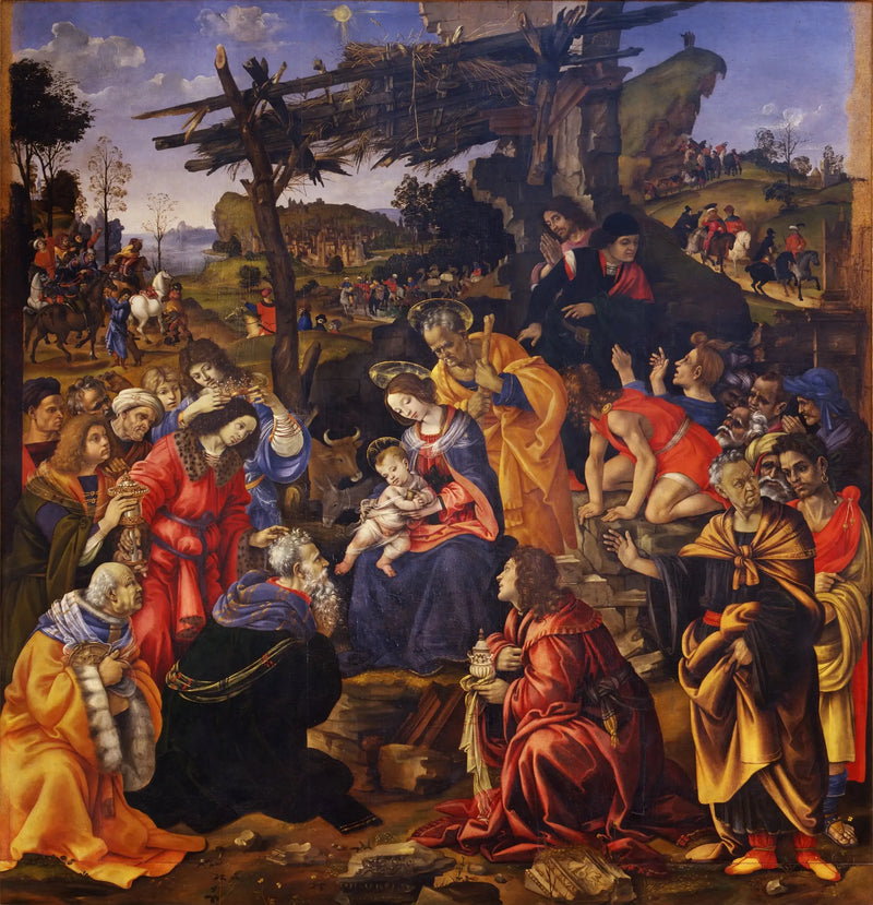 Adoración de los Reyes Magos - Filippino Lippi