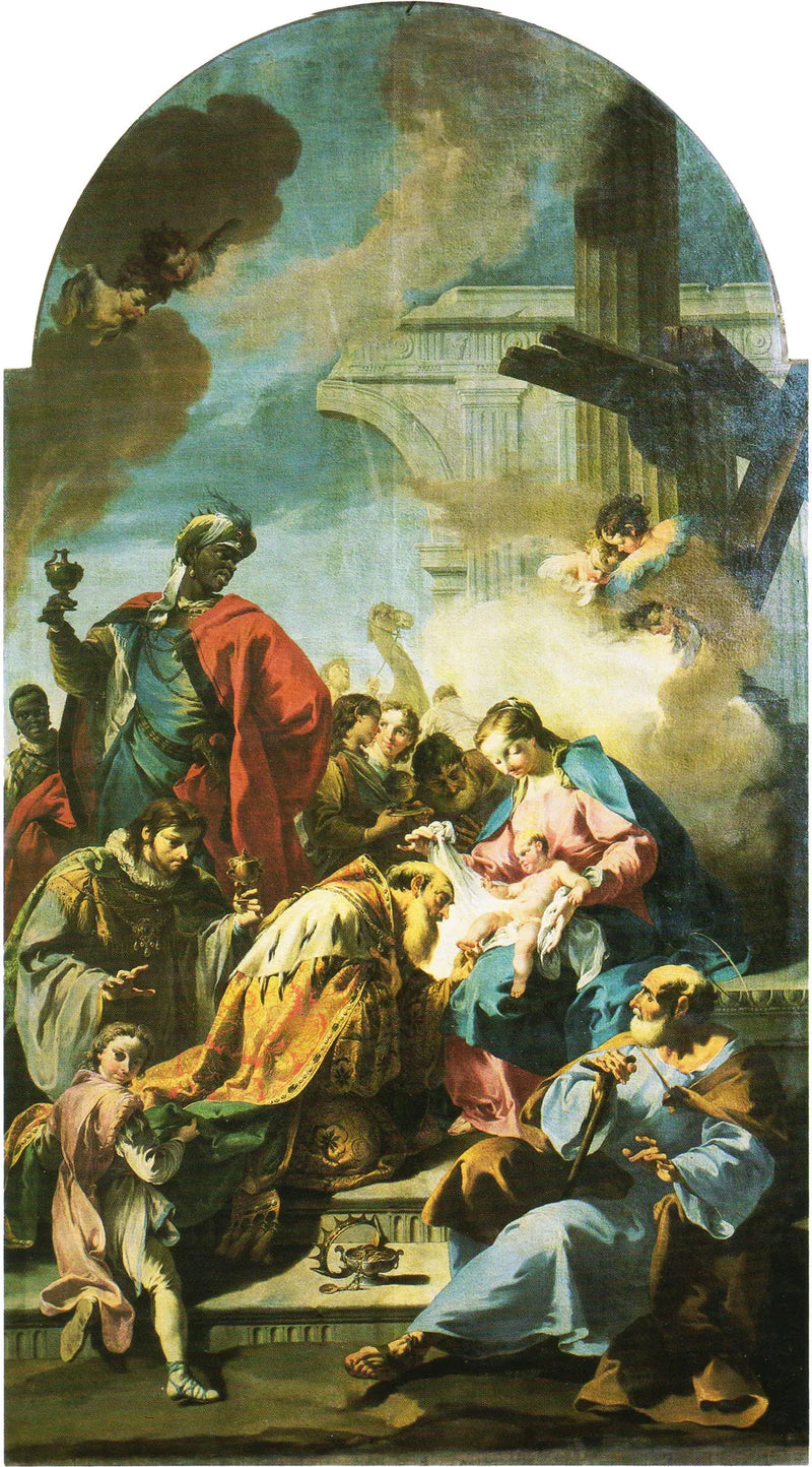 Adoración de los Reyes Magos - Giovanni Battista Pittoni