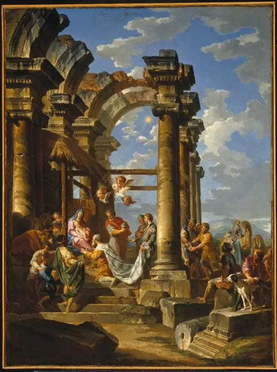Adoración de los Reyes Magos - Giovanni Paolo Panini