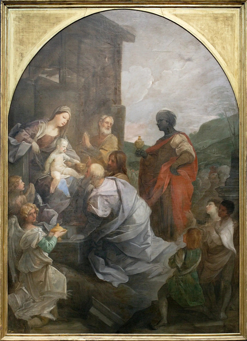 Adoración de los Reyes Magos - Guido Reni