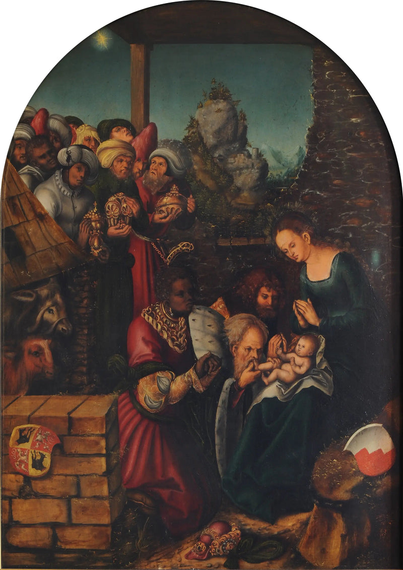 Adoración de los Reyes Magos - Lucas Cranach el Viejo