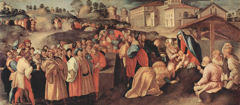 Adoración de los Reyes Magos - Pontormo