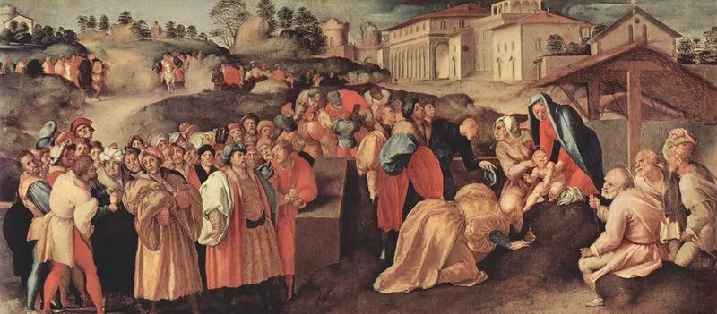 Adoración de los Reyes Magos - Pontormo