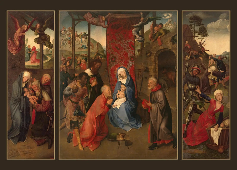 Adoración de los Reyes Magos (Tríptico) - Hugo van der Goes
