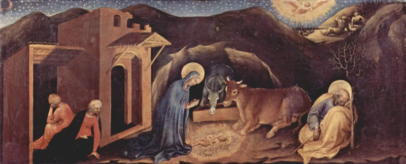 Adoración de los Reyes Magos - Nacimiento de Cristo - Gentile da Fabriano
