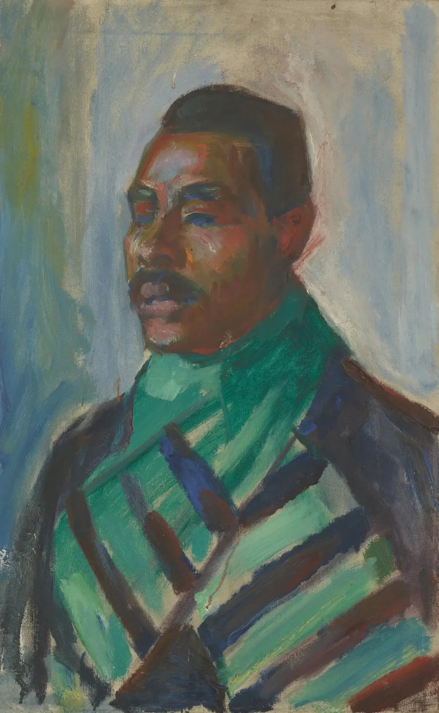 Africano con bufanda verde - Edvard Munch